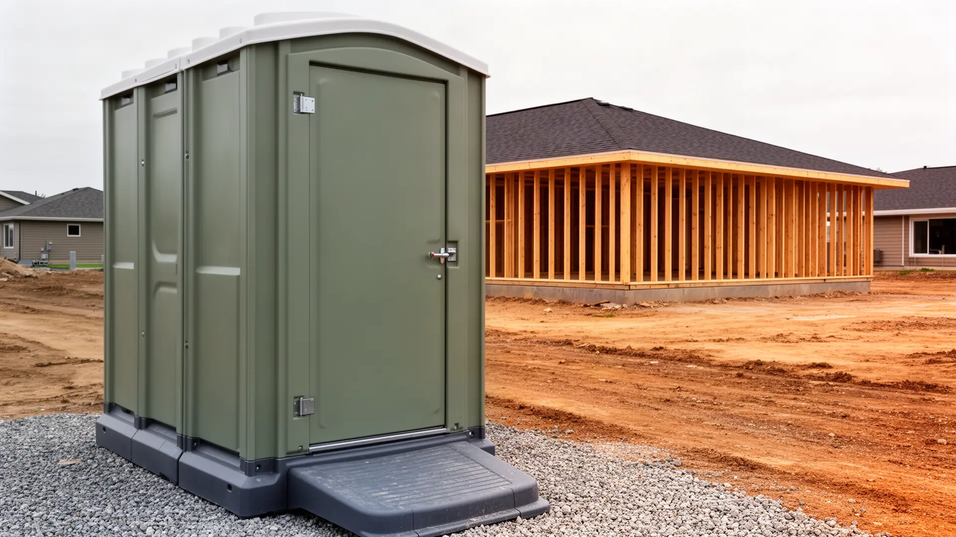 Clean porta potty unit from R & S Porta Potty Rental in Berkeley, CA